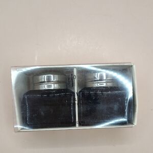 Pottery Barn Glass Salt and Pepper Set. NEW.